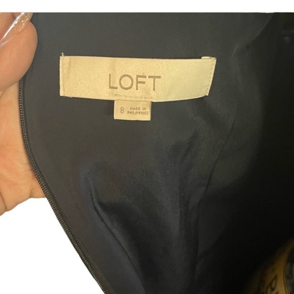 Navy blue LOFT dress size 8 - Picture 5 of 7